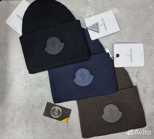 Шапка moncler мужская новые