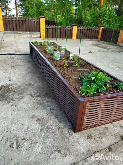 Грядка из лозы