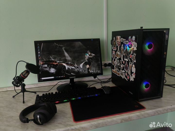 Игровой 4ядра,8озу,ssd 1t, 1050ti, моник 22