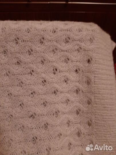 Снуд шарф женский белого цвета