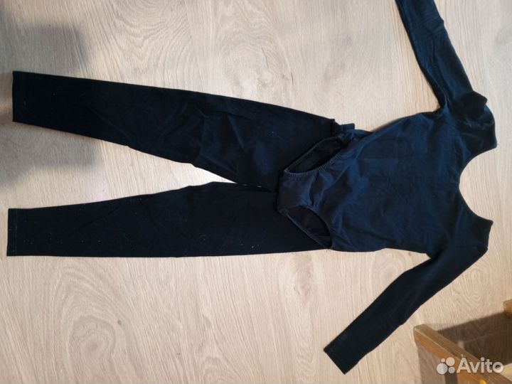 Купальник гимнастический 122 128 и еще лосины 38р