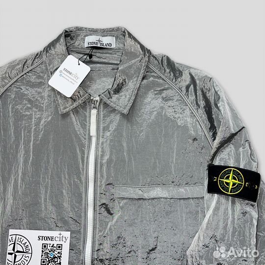 Костюм Stone island Nylon Metal серебро (M-XXL)