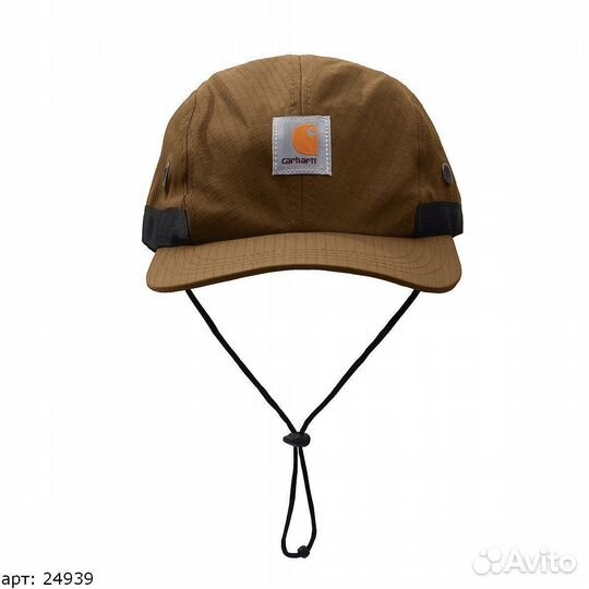 Кепка carhartt коричневая с веревками