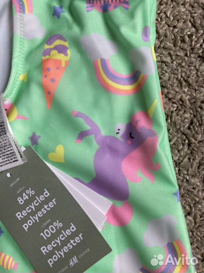 Купальник H&M для девочки 122/128. Новый с биркой