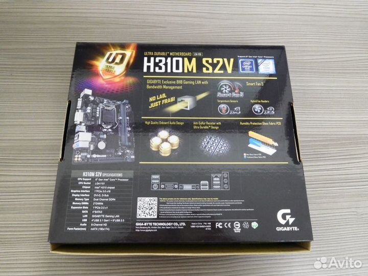 Материнская плата gigabyte H310M S2V 2.0