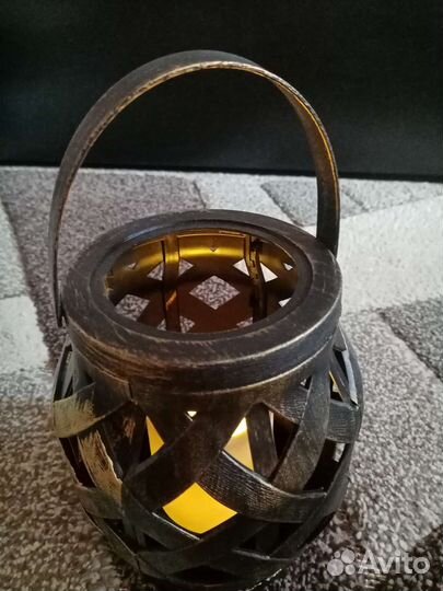 Фонарь со свечкой