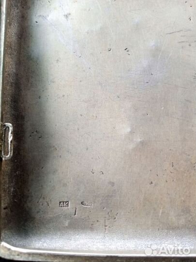 Портсигар,серебро 84 пробы