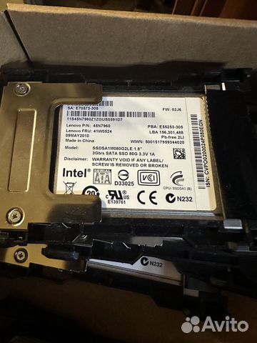 SSD 1.8 ssdsa1m080g2le 1.8