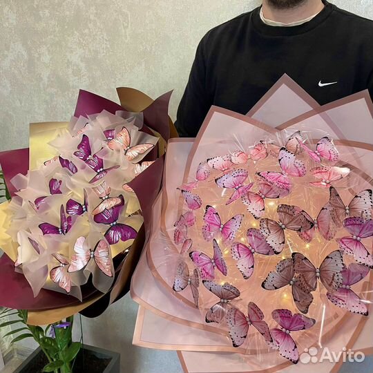 Букет из бабочек (подарок, ночник)