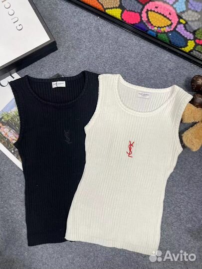 Майка saint laurent прозрачная