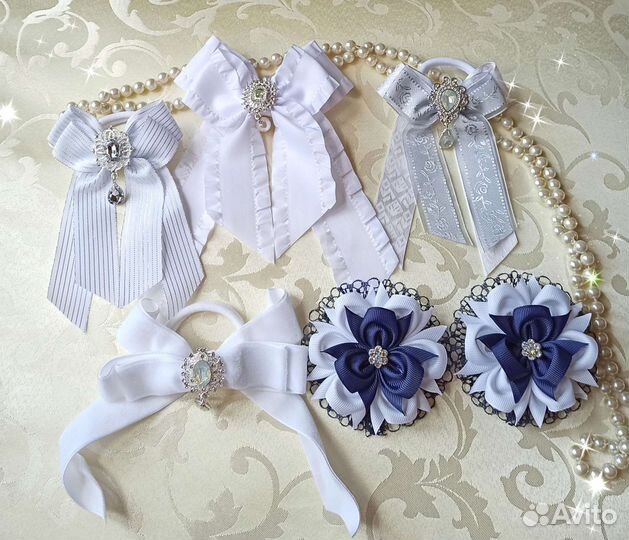 Школьные банты, резинки, заколки