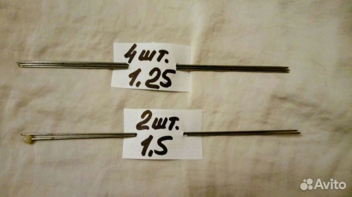 Спицы вязальные, крючки