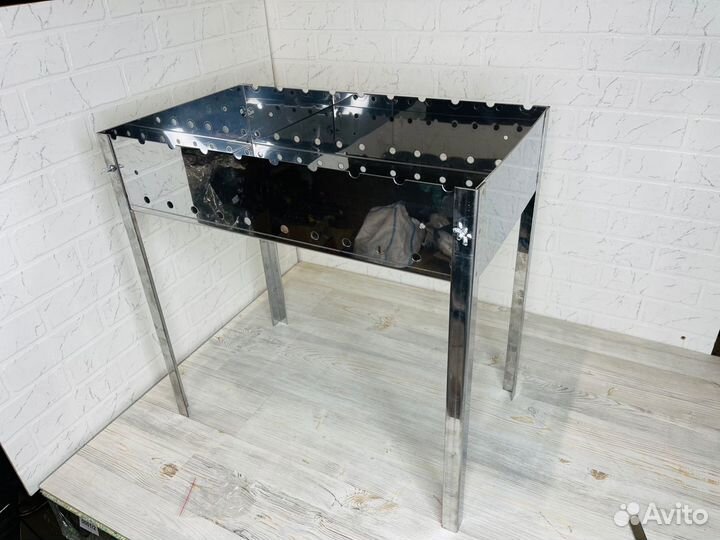 Мангал из нержавейки средний 36*60*60