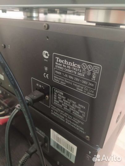 Кассетная дека technics rs-tr373, cd sl-pg360