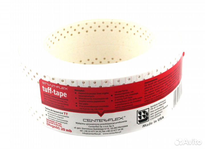 Композитная углозащитная лента tuff-tape 57ммх30м Strait-flex