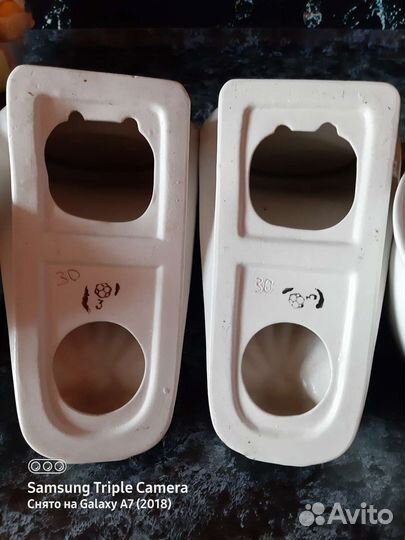 Горшок керамический с подставкой