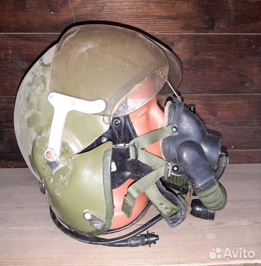 Лётный авиационный шлем военного пилота Зш-3б