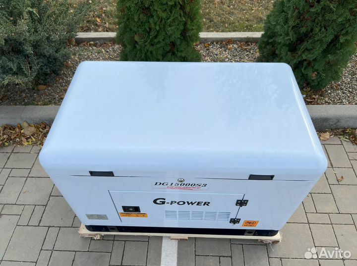 Генератор дизельный 13,5 kW g-power трехфазный DG1