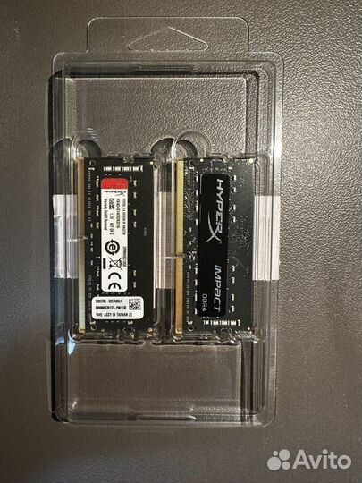 Sodimm Kingston HyperX Impact HX424S14IBK2/16 16 г