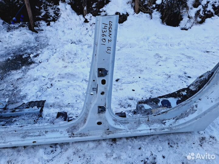 Порог со стойкой левый Renault Logan II 2014