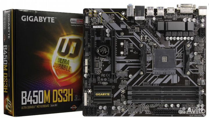 Матеpинскaя плaта Gigabyte B450M DS3H AM4