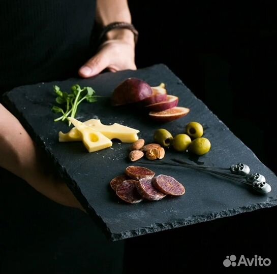 Декоративная сервировочная доска из сланца