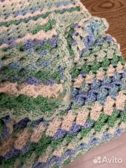 Плед детский вязаный ручная работа