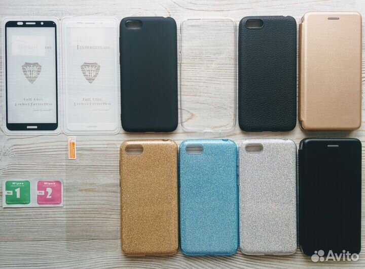 На Honor 7a / Huawei Y5 2018 стекло чехол поклейка