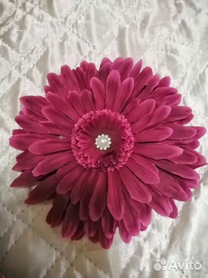 Декор цветок на детскую шапочку