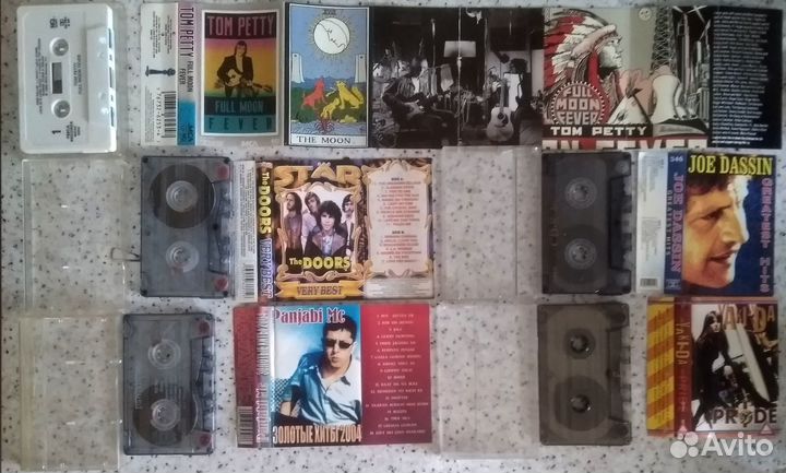 Аудиокассеты-T.Petty,Doors,Dassin,Yaki-Da,Ария,абп