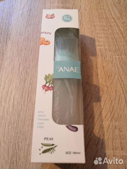 Силиконовая ложка-бутылочка anae новая