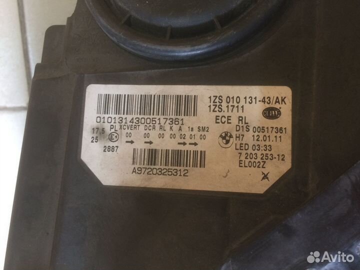 BMW F10 Фара передняя левая с Японии