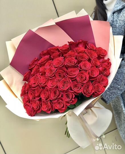 Цветы, букет из Эквадорских роз, с доставкой