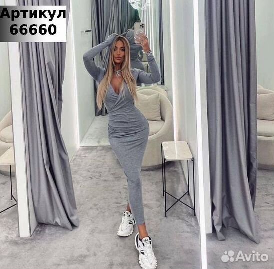 Платье лапша с капюшоном