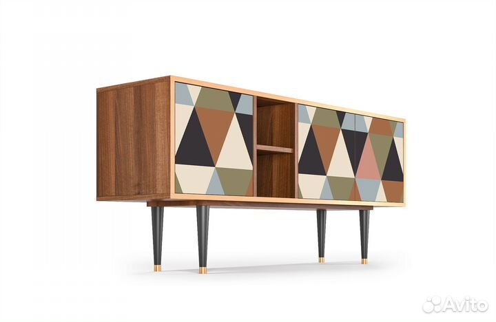 Тв-тумба T5 - Орех - Royal Triangles