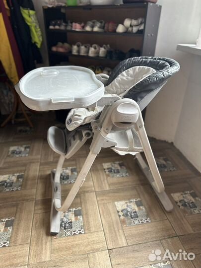 Удобный стул для кормления Chicco Polly, шезлонг