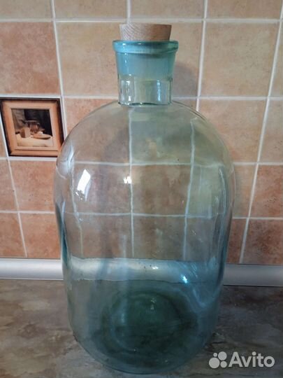 Бутыль 10 литров с крышкой+штоф