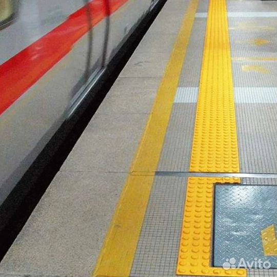 Тактильная плитка пвх конус в ряд слепых