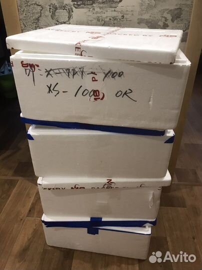 Пенопластовый ящик с крышкой