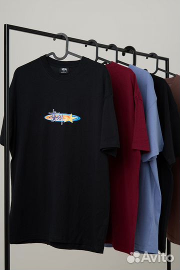 Футболка Stussy y2k Black Tee Новая