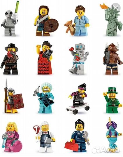 Lego минифигурки из 6 серии