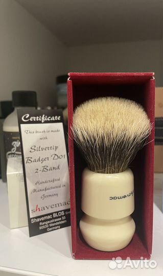 Помазок для бритья барсук Shavemac D-01 2 band