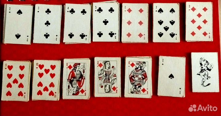 Карты сувенирные СССР 54шт высота 4см