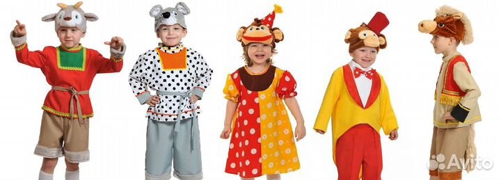 Костюмы животных в русско-народном стиле