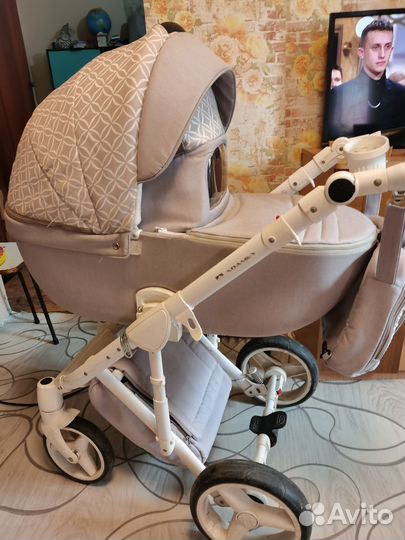 Коляска adamex 3 в 1 бу