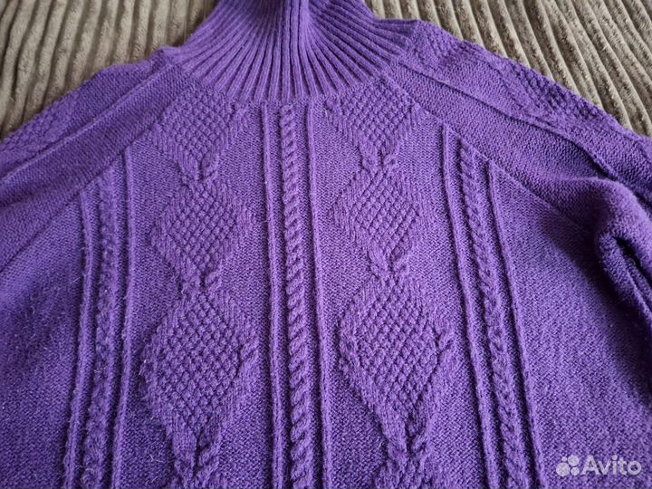 Платье свитер вязаное 50-52