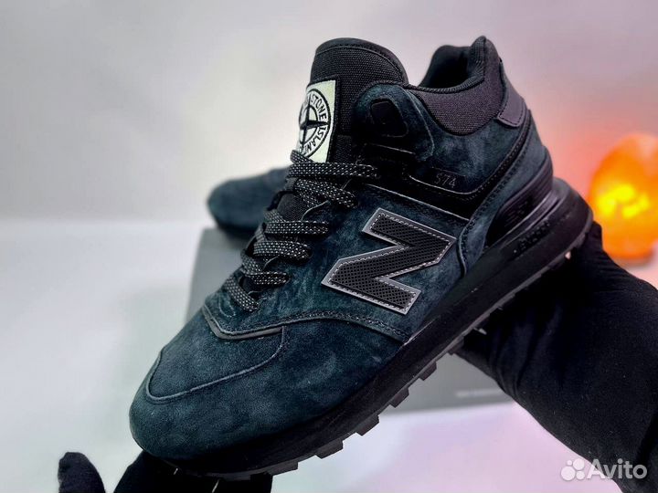 Кроссовки New Balance 574 Stone Island зима