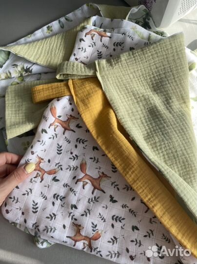 Муслиновые салфетки, полотенца (на заказ)