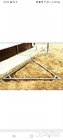 Монтаж контур заземления