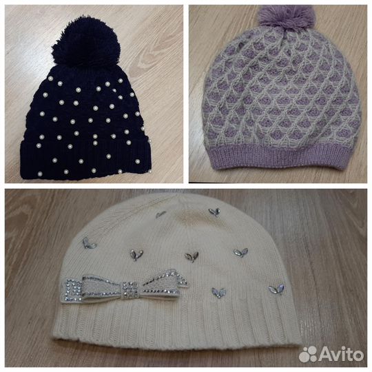 Шапки, перчатки для девочки